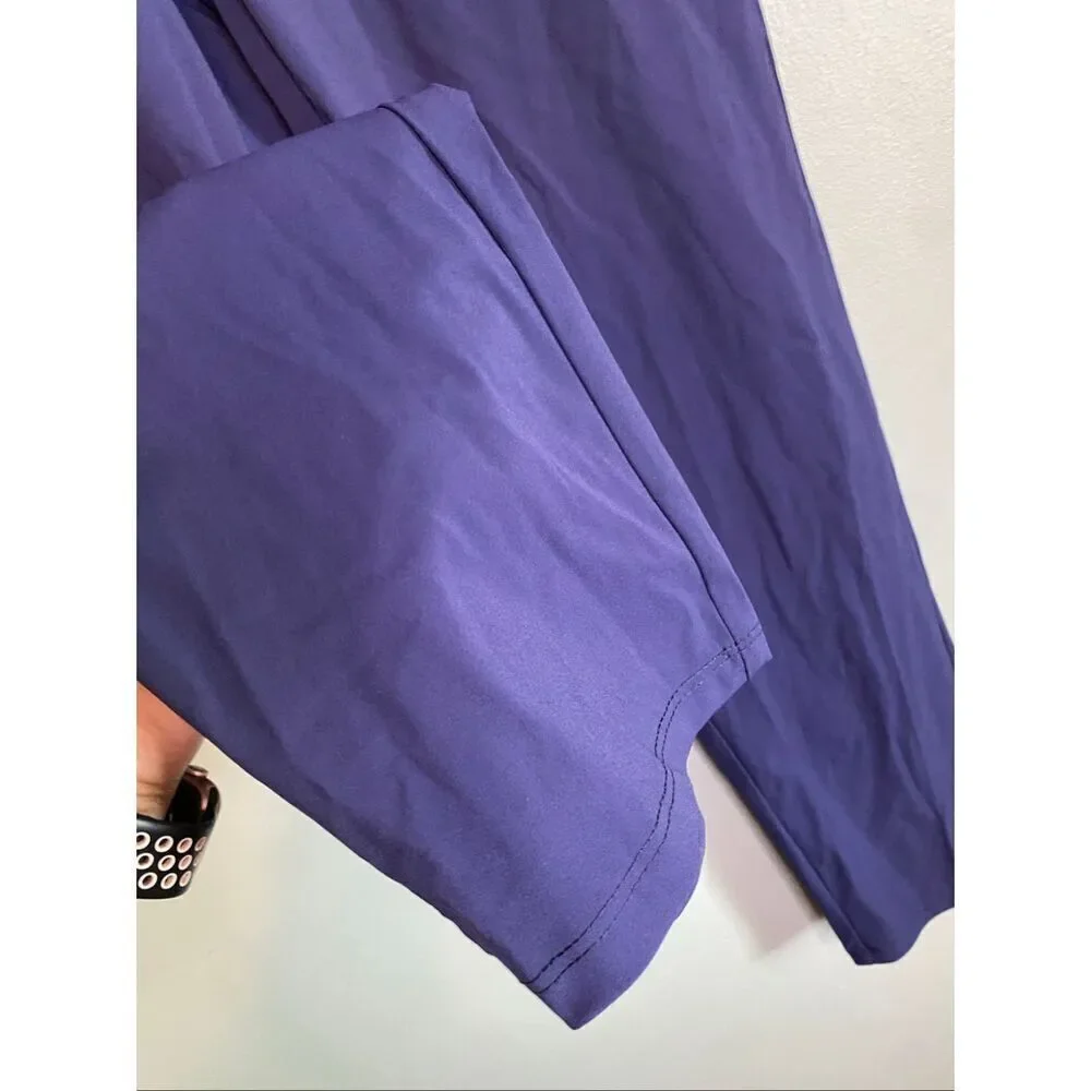 Spaidersilk Navy Blue Breathable Stretchy Straight Classic Pants 30X30 NWOT